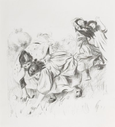 Kinder spielen Ball von Pierre Auguste Renoir
